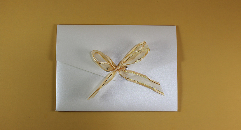 pocketfold wedding invitations luxury invitation with ribbon